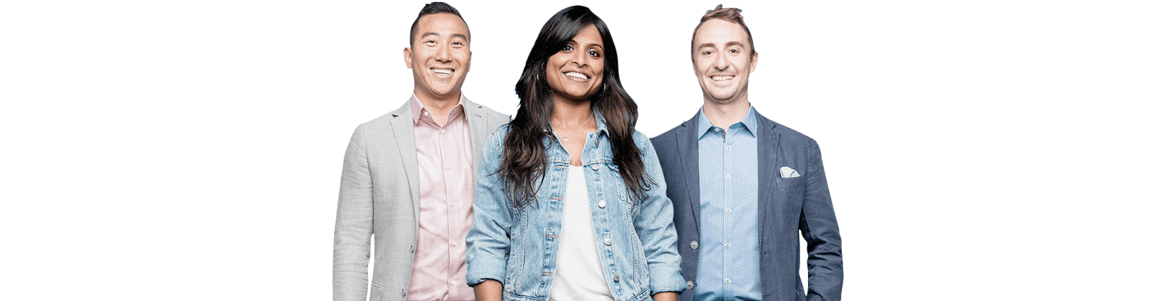 Three people