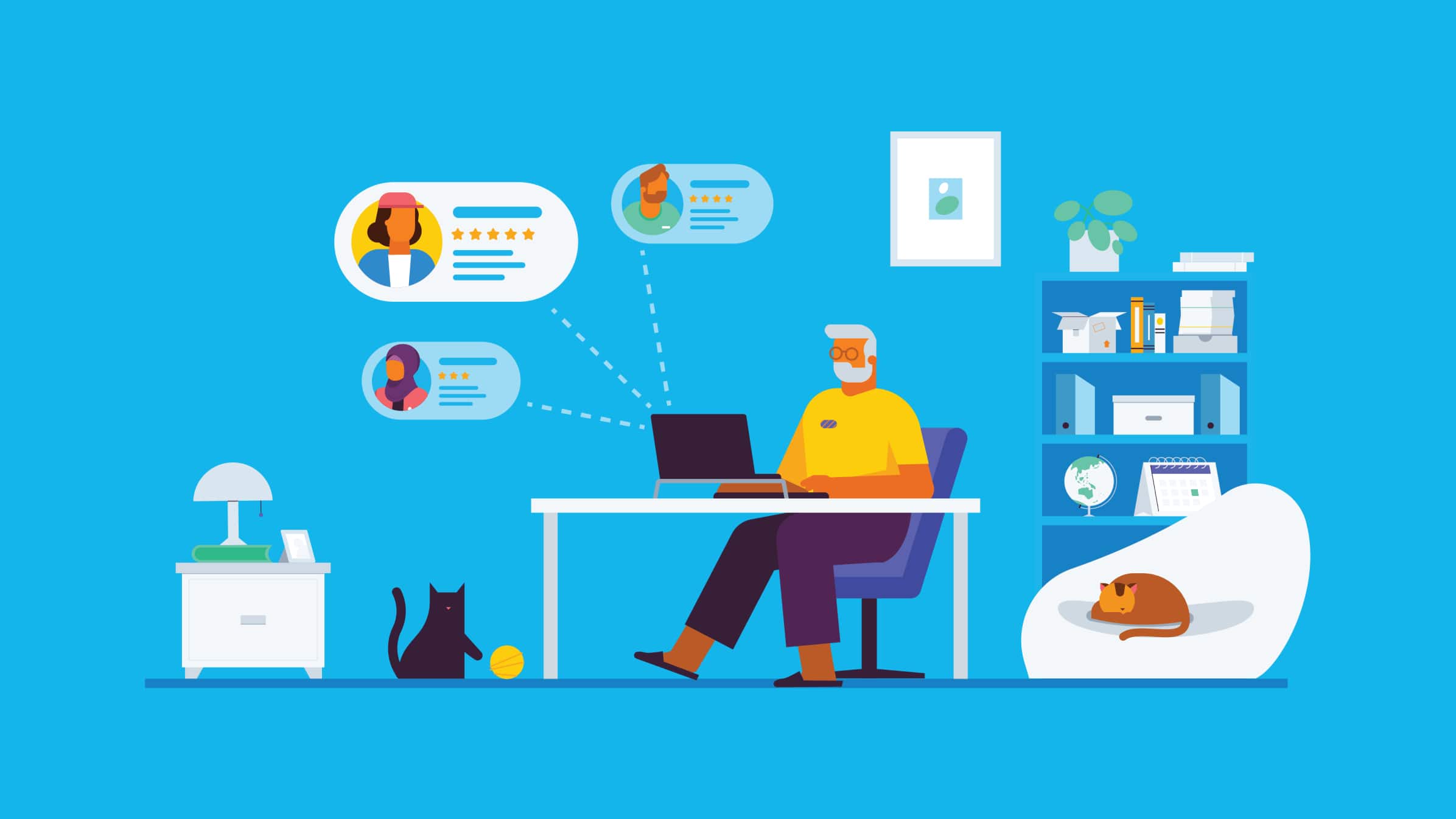 A small business owner browses the Xero advisor directory to find an accountant.