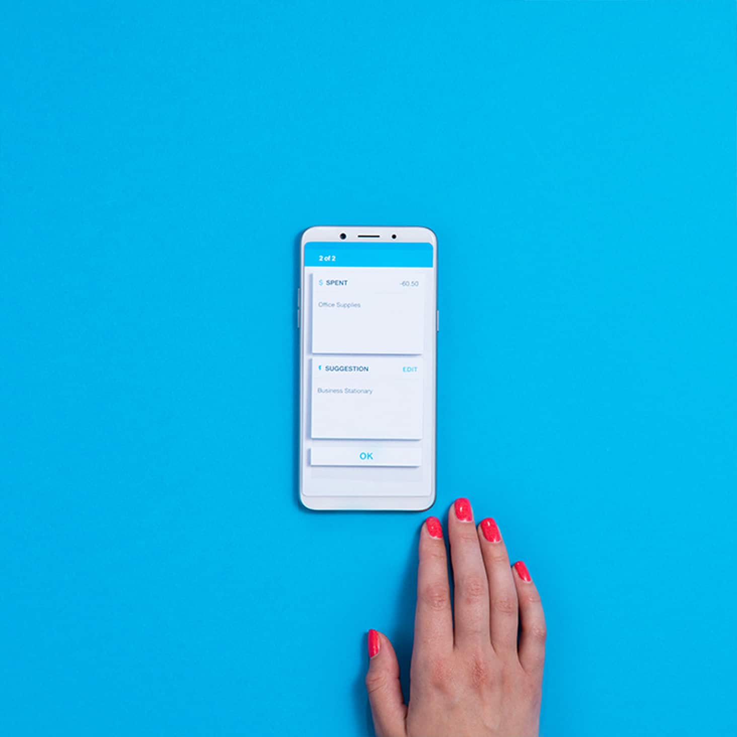 Xero shows a suggested match for a bank transaction on a mobile phone to make bank reconciliation easy.
