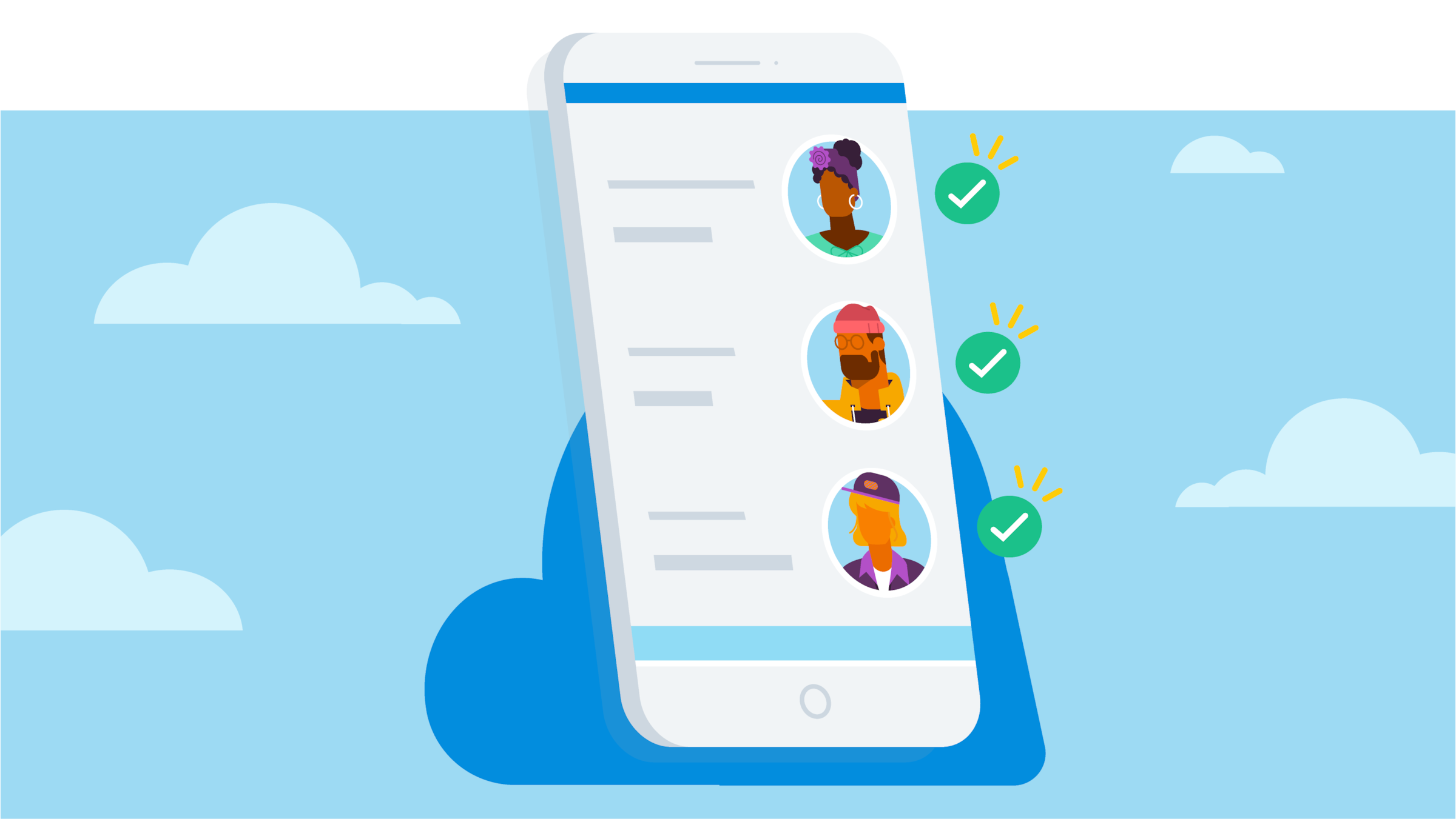 Small business payroll being done on a phone