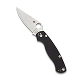Spyderco Para Military 2 Folding Pocket Knife with 3.4' CPM S45VN Steel Blade and G-10 Handle - EDC Knife for Men and Women, Perfect for Hunting, Tactical, Camping, Survival - PlainEdge - C81GP2