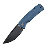 Petrified fish PFP01,Beluga, k110 steel folding knife G10 handle Front flipper outdoor Camping survival hunting EDC tool knives (Brlue Micarta Stonewashed)