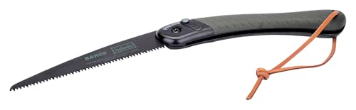 Bahco 9' Laplander Folding Saw for Trail Maintenance, Wood Processing, and Survival Use, Rust-Protected Blade, Secure Lock, Ergonomic Grip, Ideal Bushcraft and Camping Tool