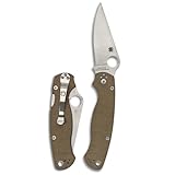 Spyderco Para Military 2 Signature Knife with 3.47' CPM Cru-Wear Steel Blade and Premium Micarta Handle - PlainEdge - C81MPCW2