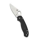 Spyderco para 3 Lightweight Signature Folding Utility Pocket Knife with 2.92' Stainless Steel Blade and FRN Handle - Everyday Carry - PlainEdge - C223PBK
