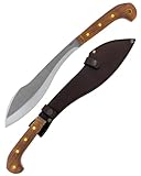Condor Tool & Knife Amalgam Survival Machete - 1075 High Carbon Steel Blade with Full-Tang Walnut Handle - Handcrafted Leather Sheath - Heavy Duty Machete for Bushcraft, Camping and Survival