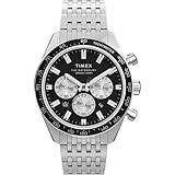 Timex Men's Waterbury Chronograph 41mm Watch - Black Bracelet Black Dial Stainless Steel Case