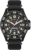 Timex Men's Acadia 42mm Watch - Black Strap Black Dial Black Case