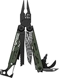 LEATHERMAN, Signal, 19-in-1 Multi-tool for Outdoors, Camping, Hiking, Fishing, Survival, Durable & Lightweight EDC, Made in the USA, Topographical Print