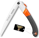 REXBETI Folding Saw, Heavy Duty 11 Inch Extra Long Blade Hand Saws for Wood Camping, Dry Wood Pruning Saws With Hard Teeth, Quality SK-5 Steel