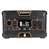 Blackfire - Klein Tools Outdoors - Portable Power Station, PAC505, Outdoor Solar Generator, Rechargeable Lithium Battery, 120V/500W, AC Outlet for Camping, Tailgating, Emergency Backup, Solar Charging