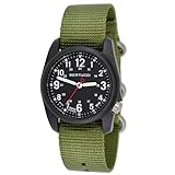 BERTUCCI® 40 mm Field Watch - DX3 Field™ - Black Dial/Black Case/Forest Nylon Band 11016