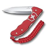 Victorinox Hunter Pro Alox Large Pocket Knife with Lock Blade and Lanyard Hole - Red