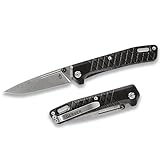 Gerber Gear Zilch Folding Pocket Knife, 3.1 Inch Plain Edge Blade, Black
