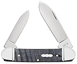 Case xx Knives Canoe 10734 Black Curly Maple Wood Stainless Pocket Knife