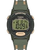 Timex Men's Expedition CAT5 41mm Watch - Green Strap Digital Dial Green Case