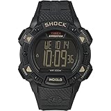 Timex Men's T49896 Expedition Base Shock Blackout Resin Strap Watch