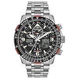 Citizen Men's Promaster Air Skyhawk Eco-Drive Super Titanium™ Watch, Atomic Timkeeping Technology, Power Reserve Indicator, Luminous, Anti-Reflective Crystal, 45mm (Model: JY8108-53E)