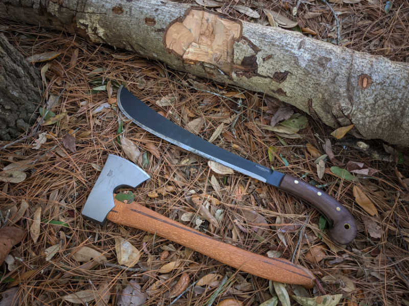 Condor Golok compared to a hatchet