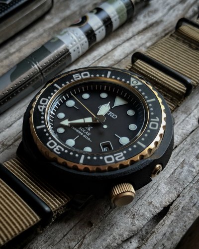 Picture Of The Gold Seiko Tuna